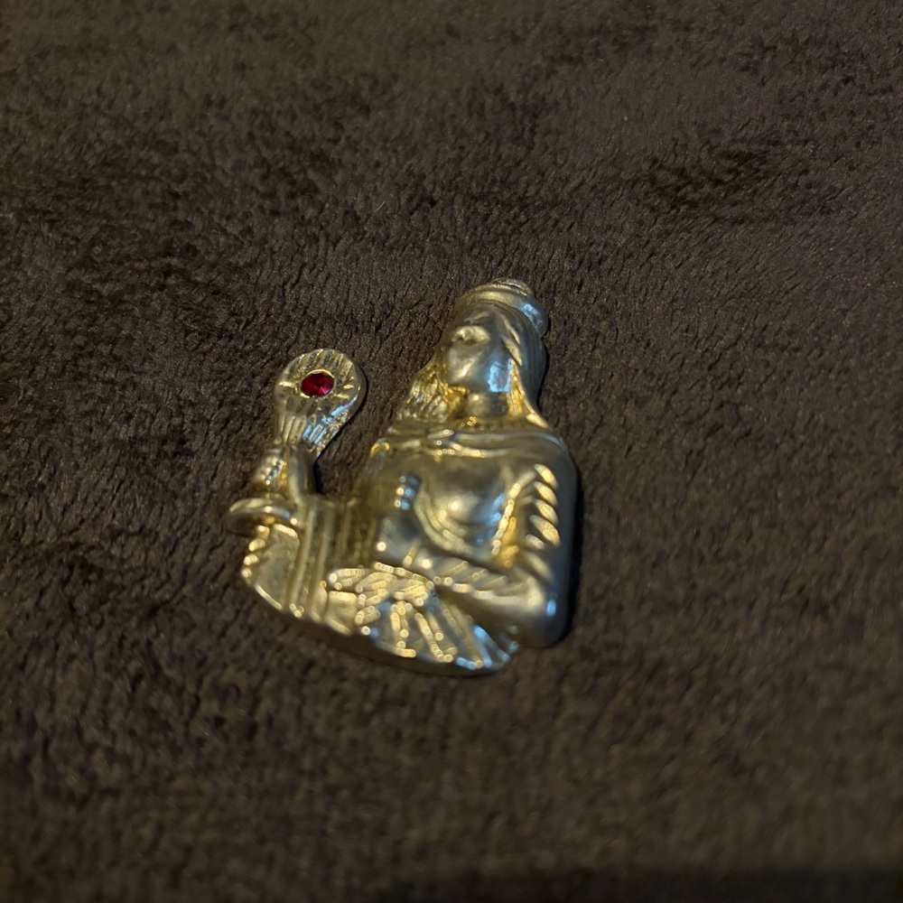 Vintage Gold Tone Warrior Prophet Pendant